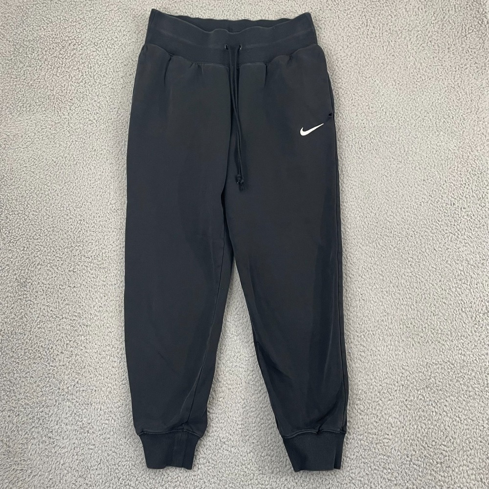 Nike High-Waisted Phoenix Joggers Women M Black Sportswear Lounge Sweatpants